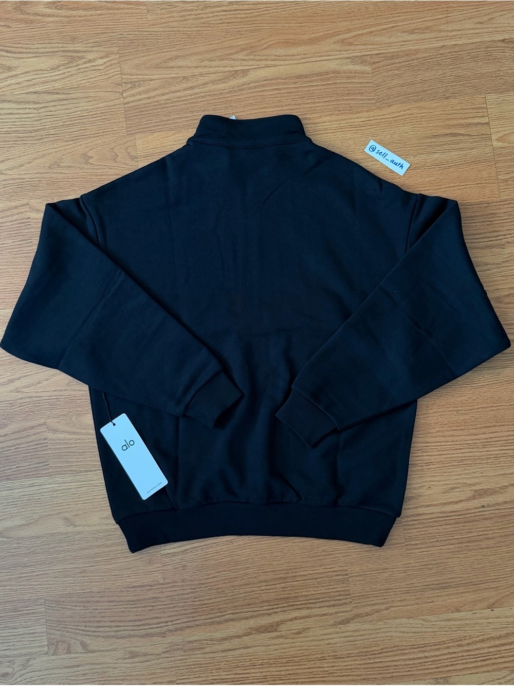 ALO Yoga Quarter-Zip Pullover Sweater Black - NEW (❗️ONLY $68+ offers accepted) - Picture 2 of 5